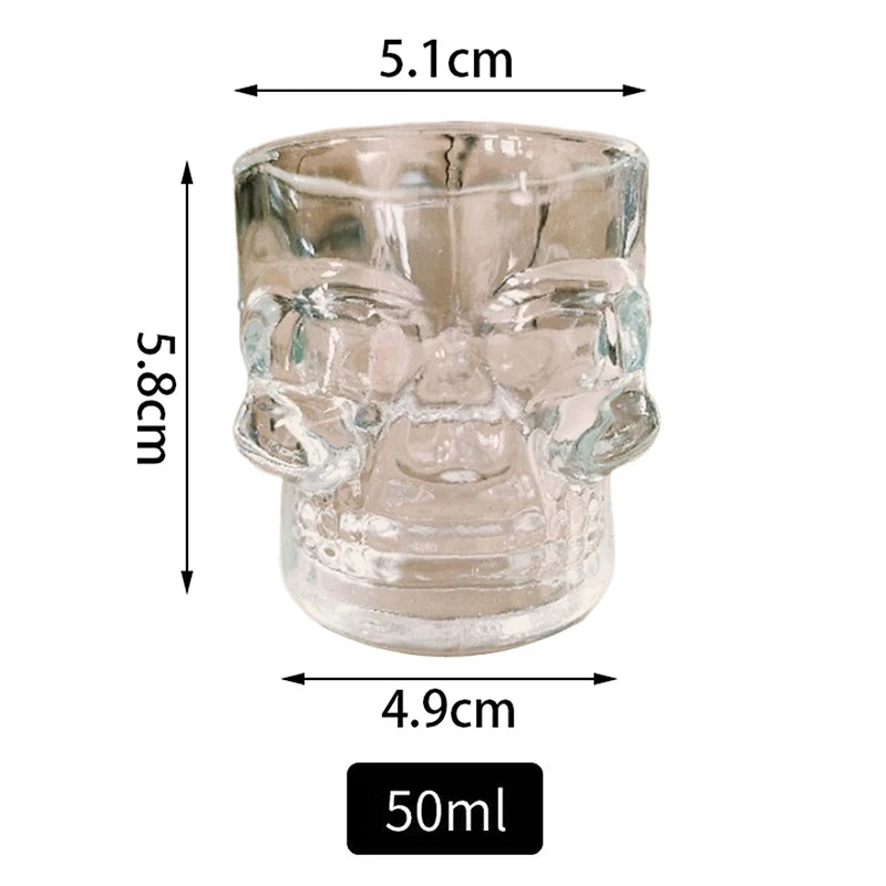 Skull Head Crystal Glass Mug For Wine, Whiskey, Coffee