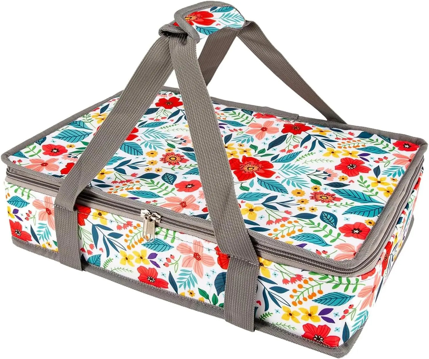 Insulated Casserole Carrier With Leakproof Lining For Food