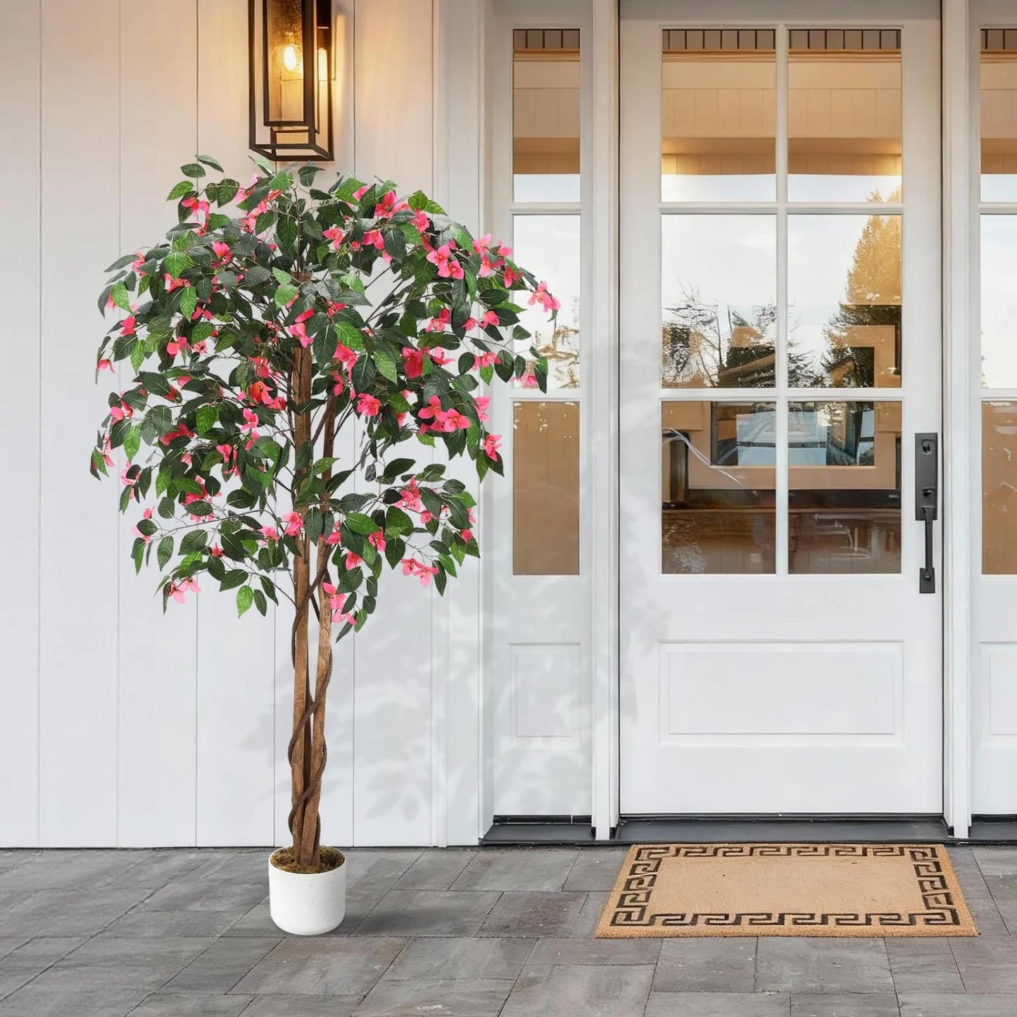 HiMISSCN Artificial Bougainvillea Tree in Pot