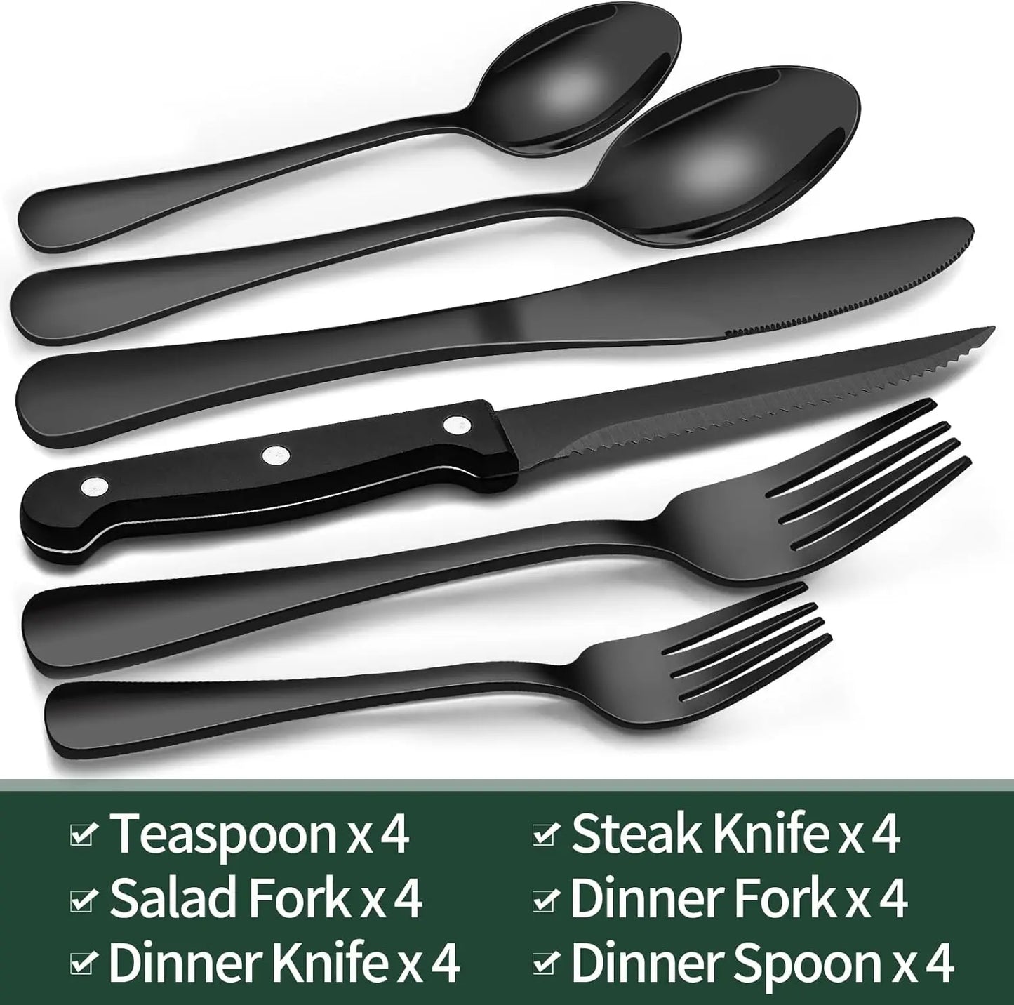 Stainless Steel Flatware Set For Everyday Dining And Entertaining