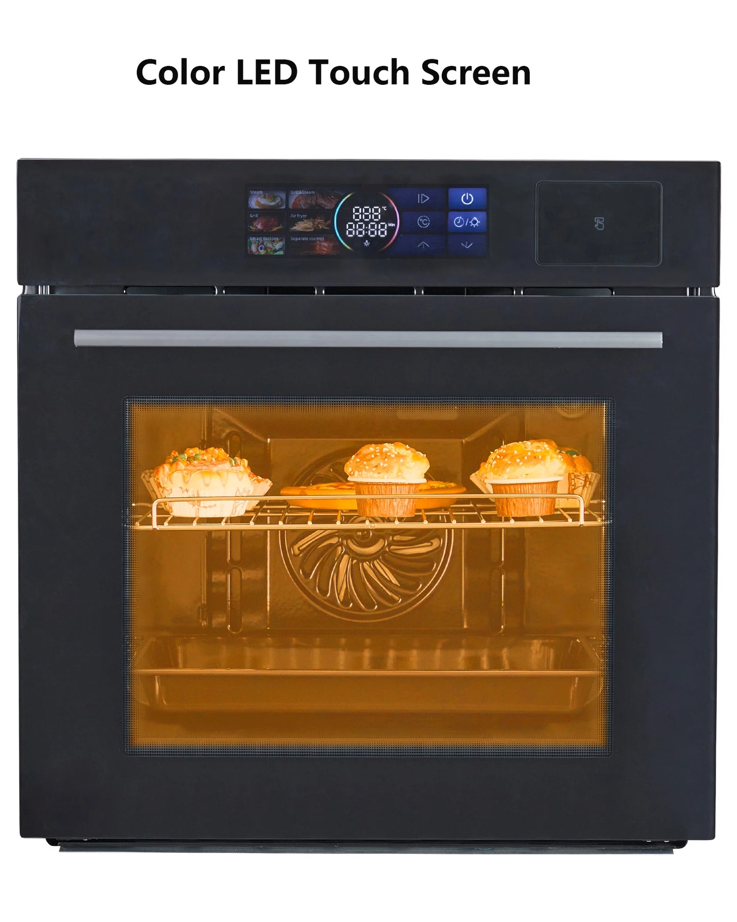 Adoolla Built-in Electric Wall Oven With TFT Display 8 Modes