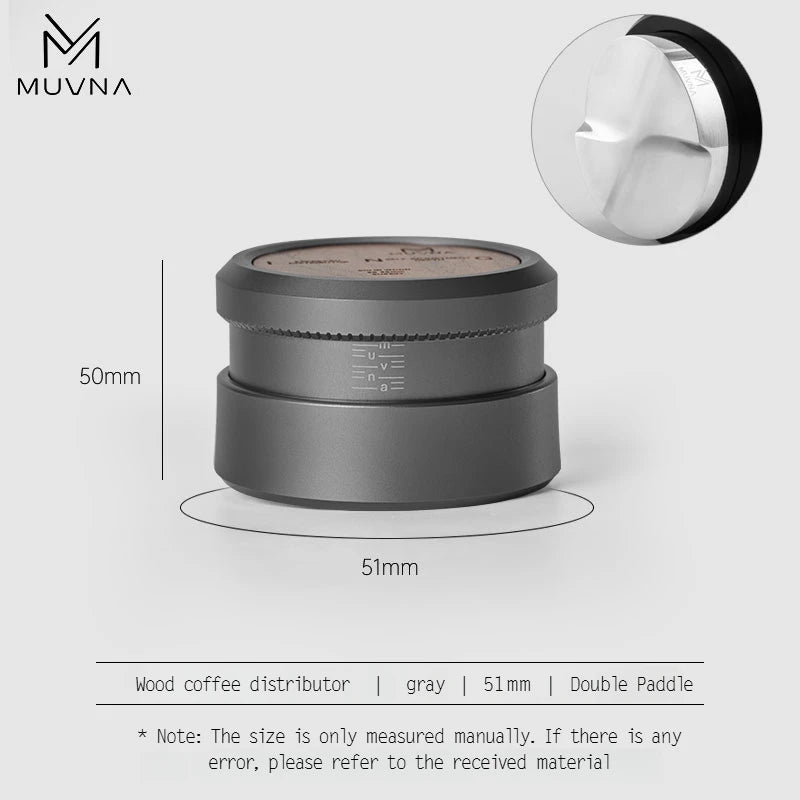 Espresso Tamper V2 Slow Rebound Stainless Steel Ripple Base Tamper
