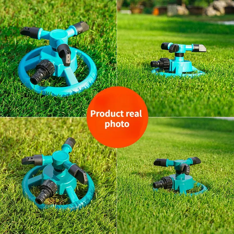 360 Degree Automatic Rotating Sprinkler Nozzle For Garden Watering