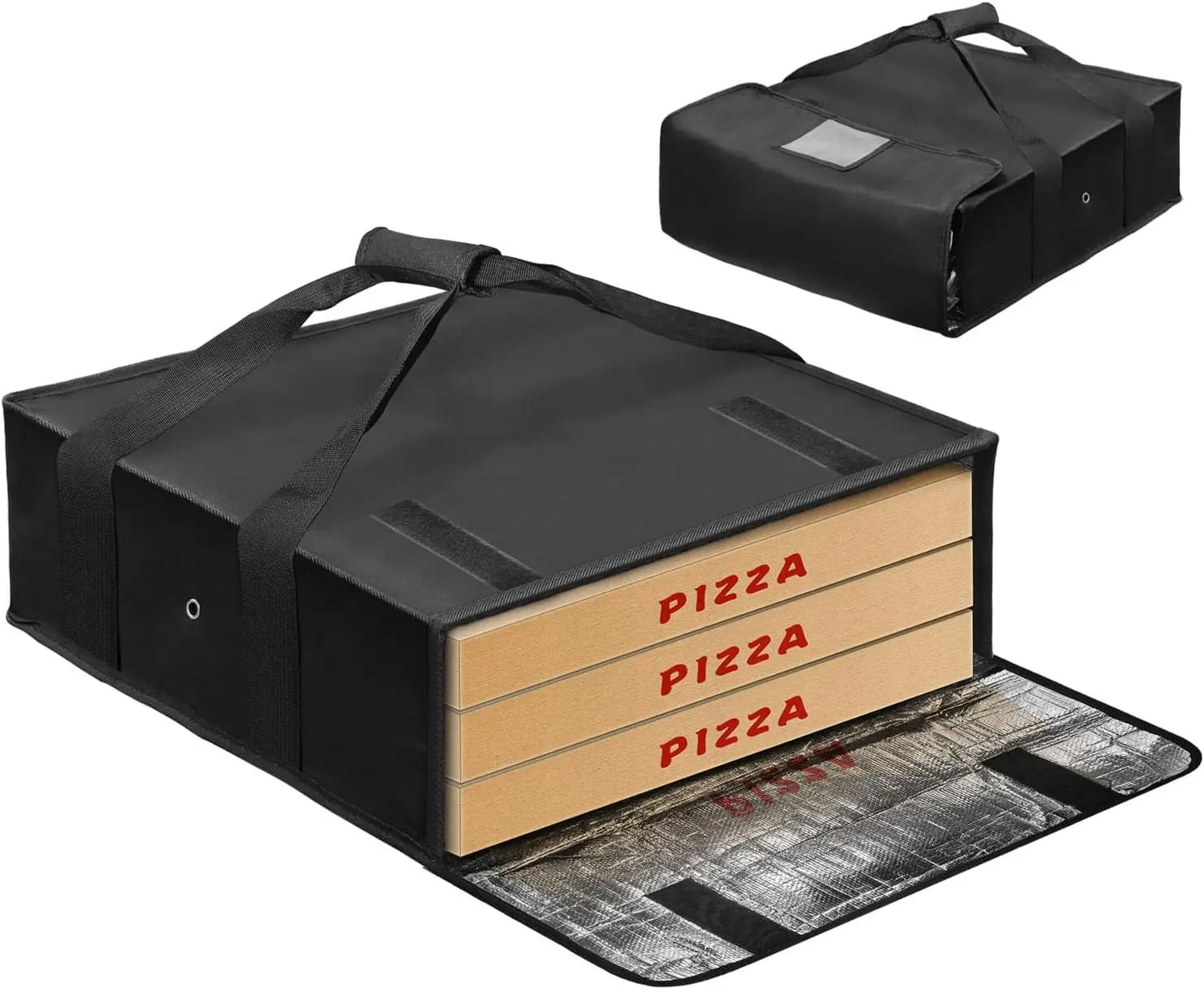 Pizza Warmer Bag Insulated Delivery Carrier With Label Window