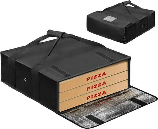 Pizza Warmer Bag Insulated Delivery Carrier With Label Window