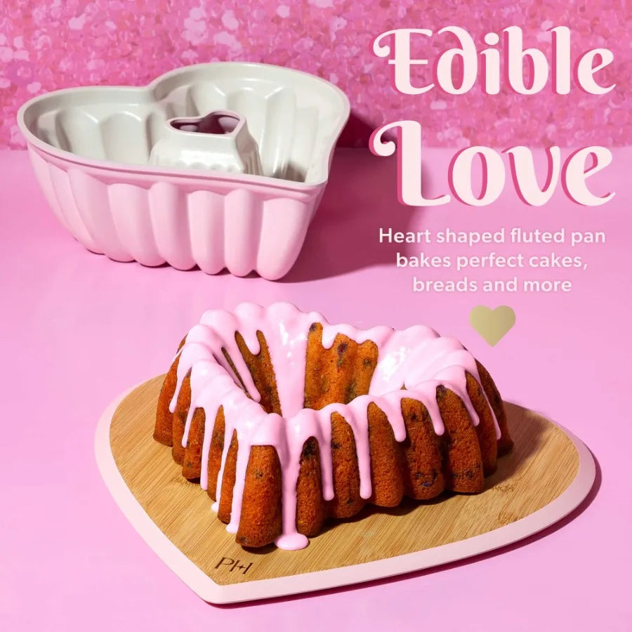 Heart Shaped Cake Pan Premium Nonstick Bakeware For Even Baking