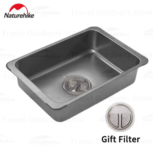 Naturehike Stainless Steel Basin Outdoor Camping Washbasin