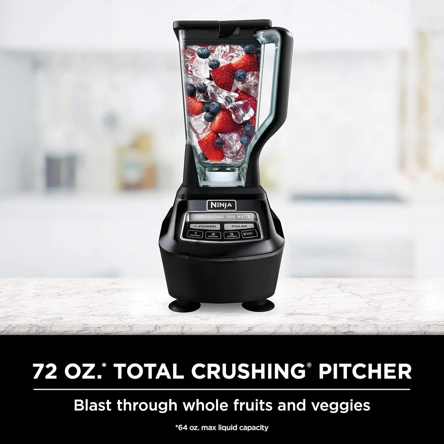 1500W Mega Kitchen System With Blender Food Processor Ice Crushing