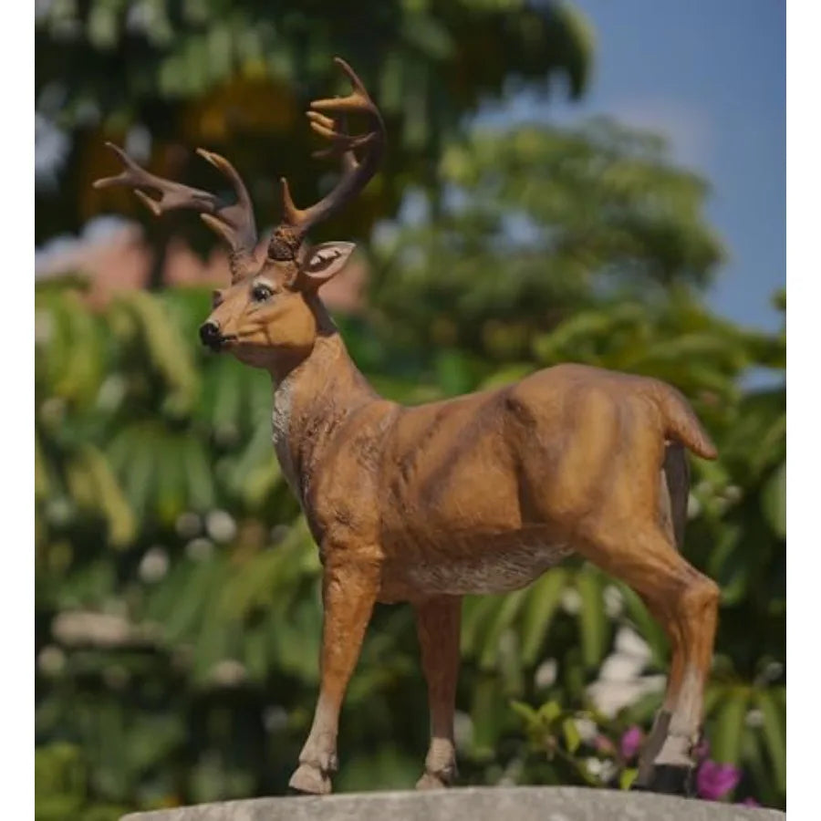 SHXI Resin Deer Figurine Set Female and Male Garden Statues