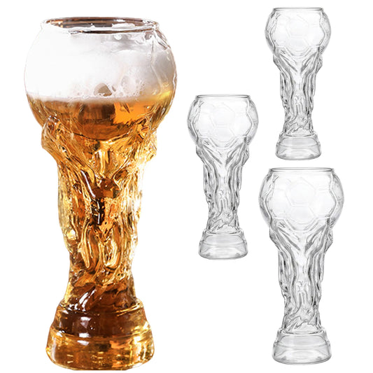 ALIILEE Trophy Football Glasses Large Capacity Sports Bar Drinkware