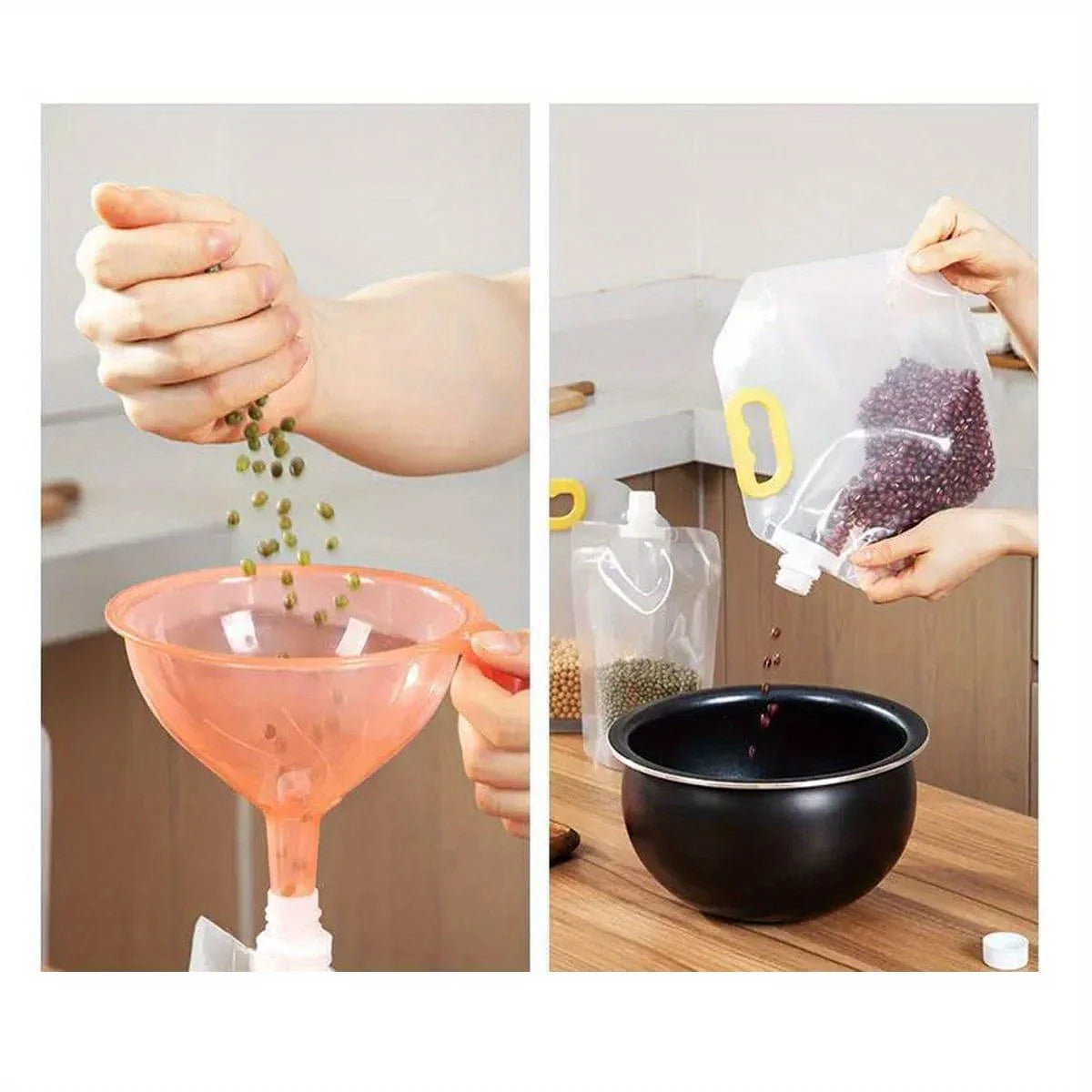Pack Of 3 Food Grade Reusable Sealing Bags For Grain