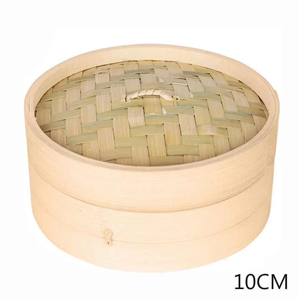 Bamboo Steamer With Lid For Dumplings And Steam Pot
