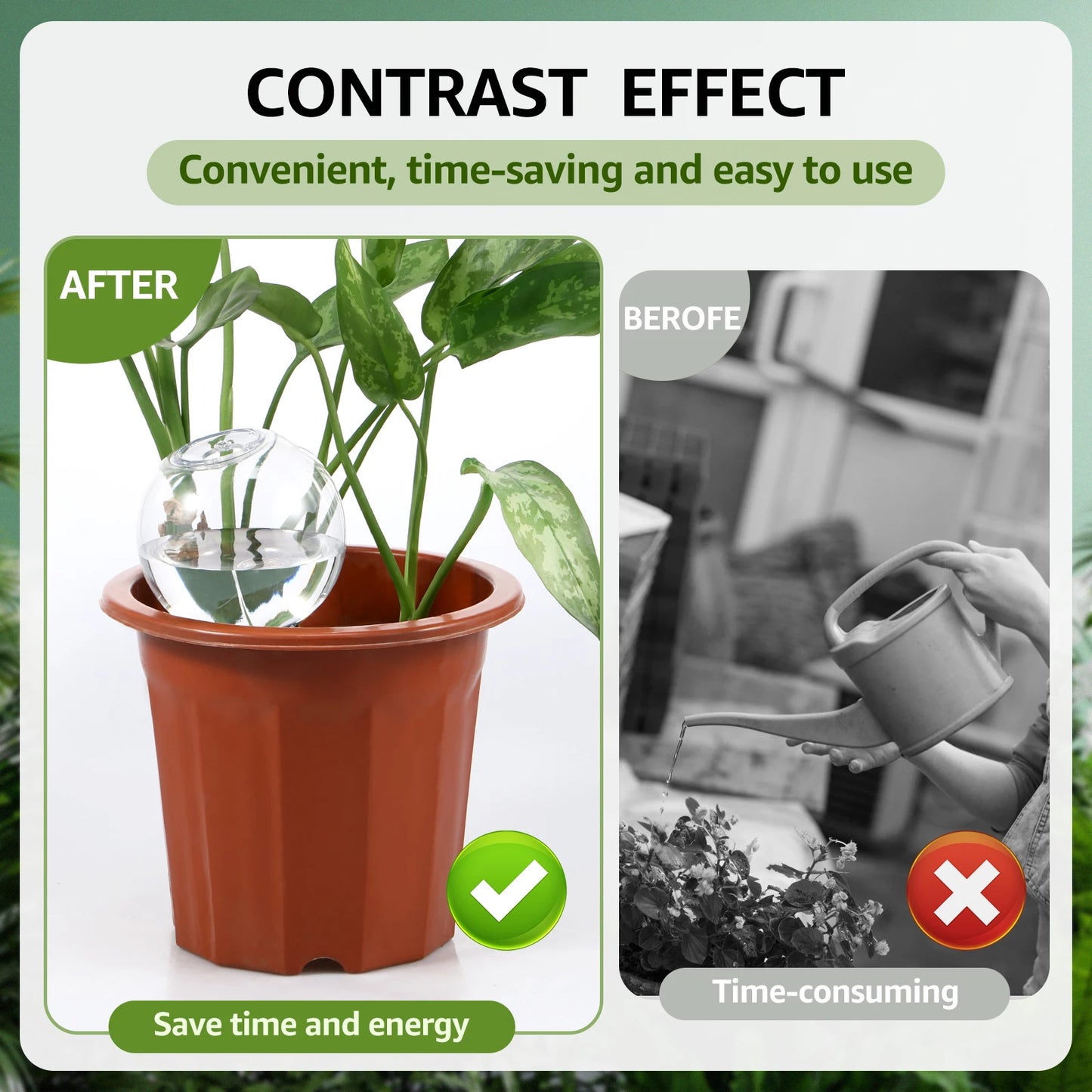 Automatic Self Watering Bulbs Drip Irrigation System for Garden Plants