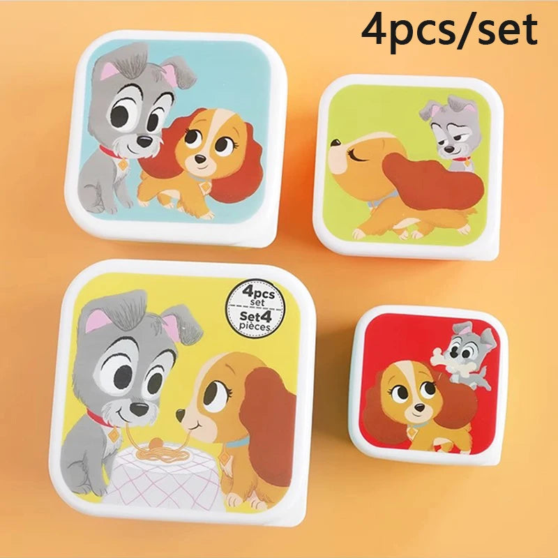 Cute Cartoon Animal Pattern Bento Box For Kids Portable Lunch