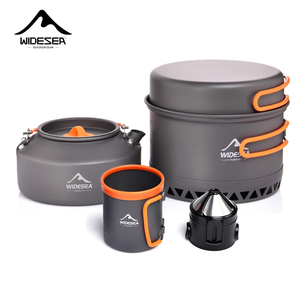 Widesea Camping Cookware Set Outdoor Utensils Kit For Hiking
