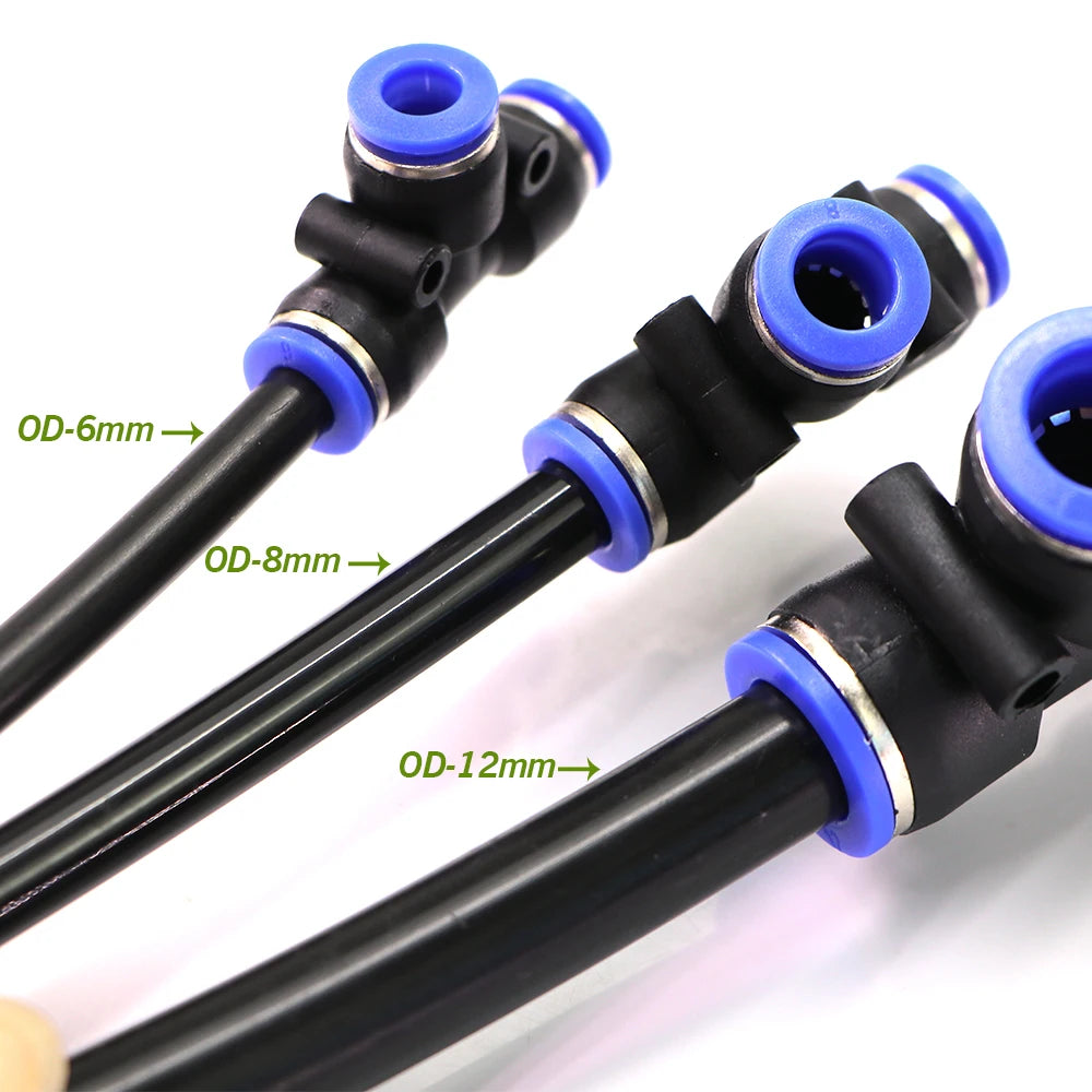 10/20/30/50M OD-6mm 8mm 12mm Black PE Garden Hose Pressure-Proof 4/6mm 5/8mm 9/12mm Drip Irrigation Pipe 3/8" 1/4" Watering Tube