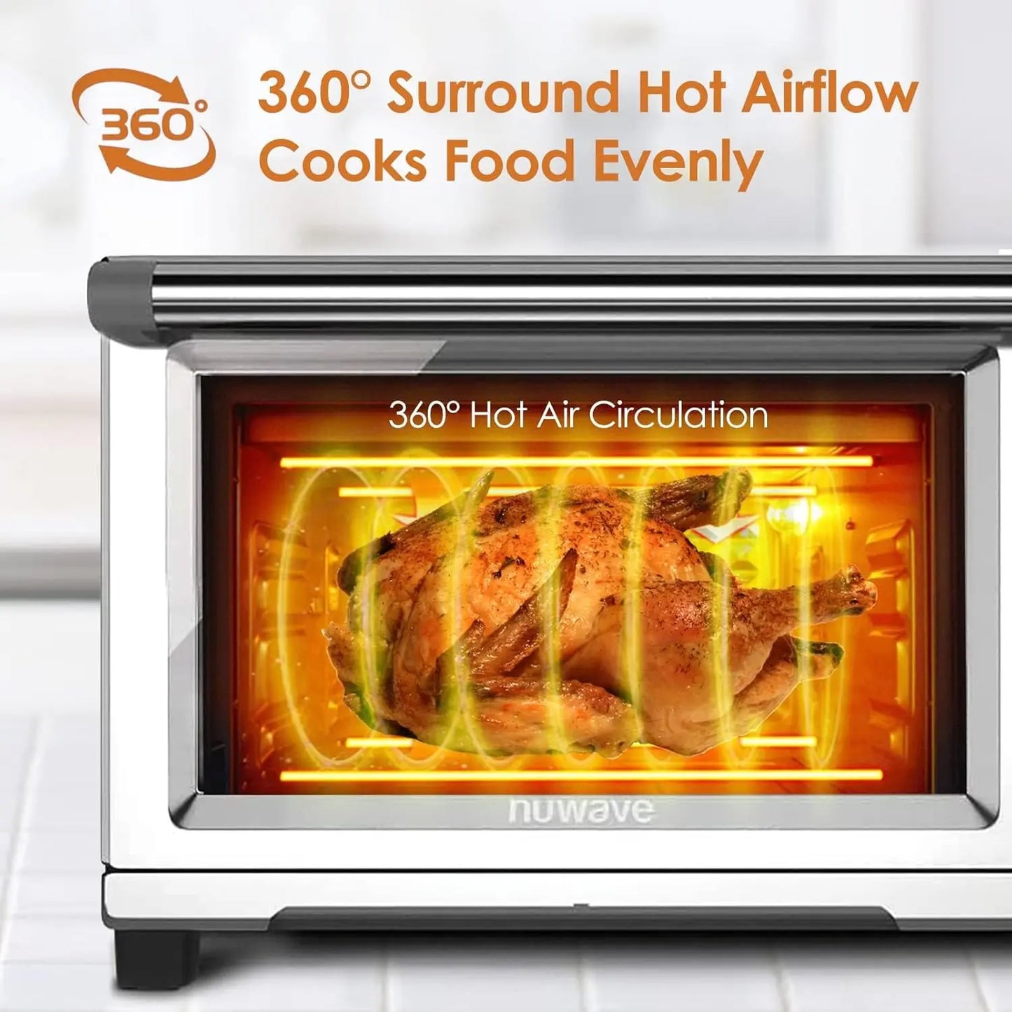 12-in-1 Air Fryer Toaster Oven With Smart Thermometer