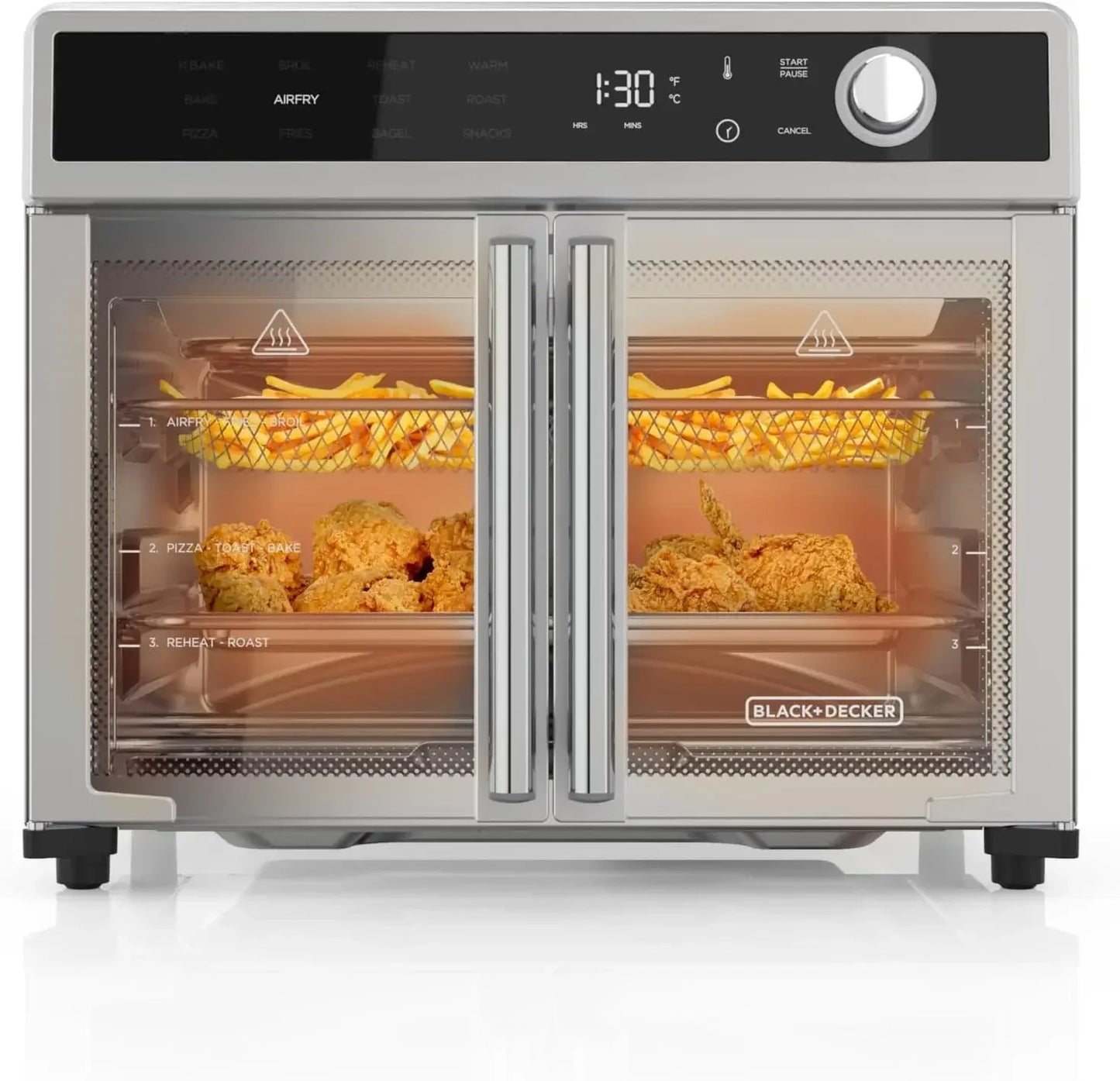 Crisp N Bake Air Fryer Toaster Oven Combo 12 In 1 Countertop