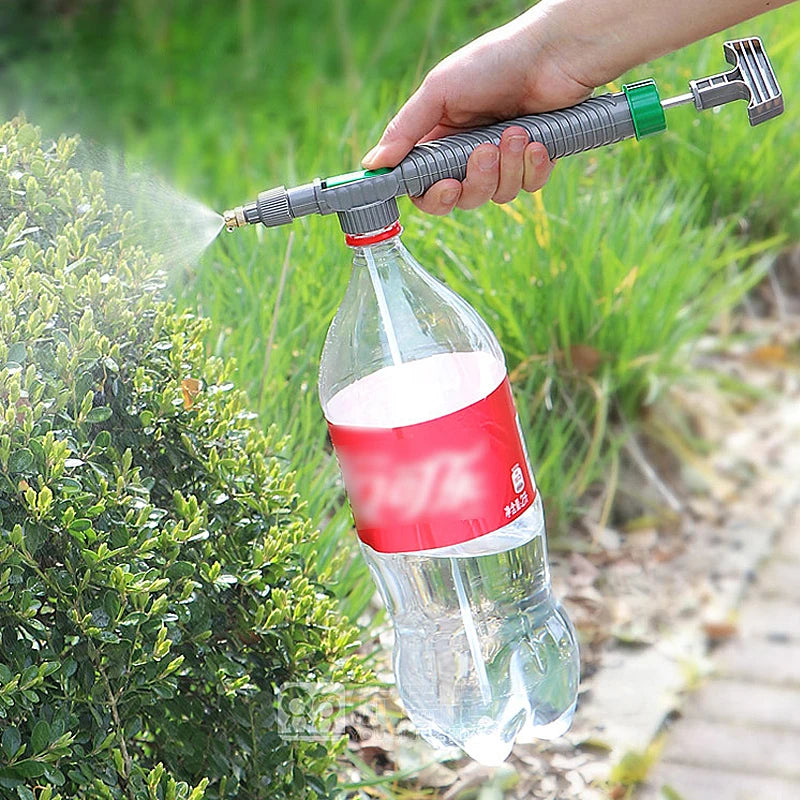 High Pressure Air Pump Manual Sprayer Adjustable Drink Bottle Spray Head Nozzle Garden Watering Tool Sprayer Agriculture Tools Spray Bottle
