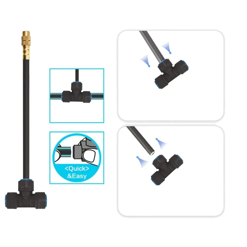 Drip Irrigation Kit, Automatic Garden Watering System, 360° Copper Nozzles, 165FT