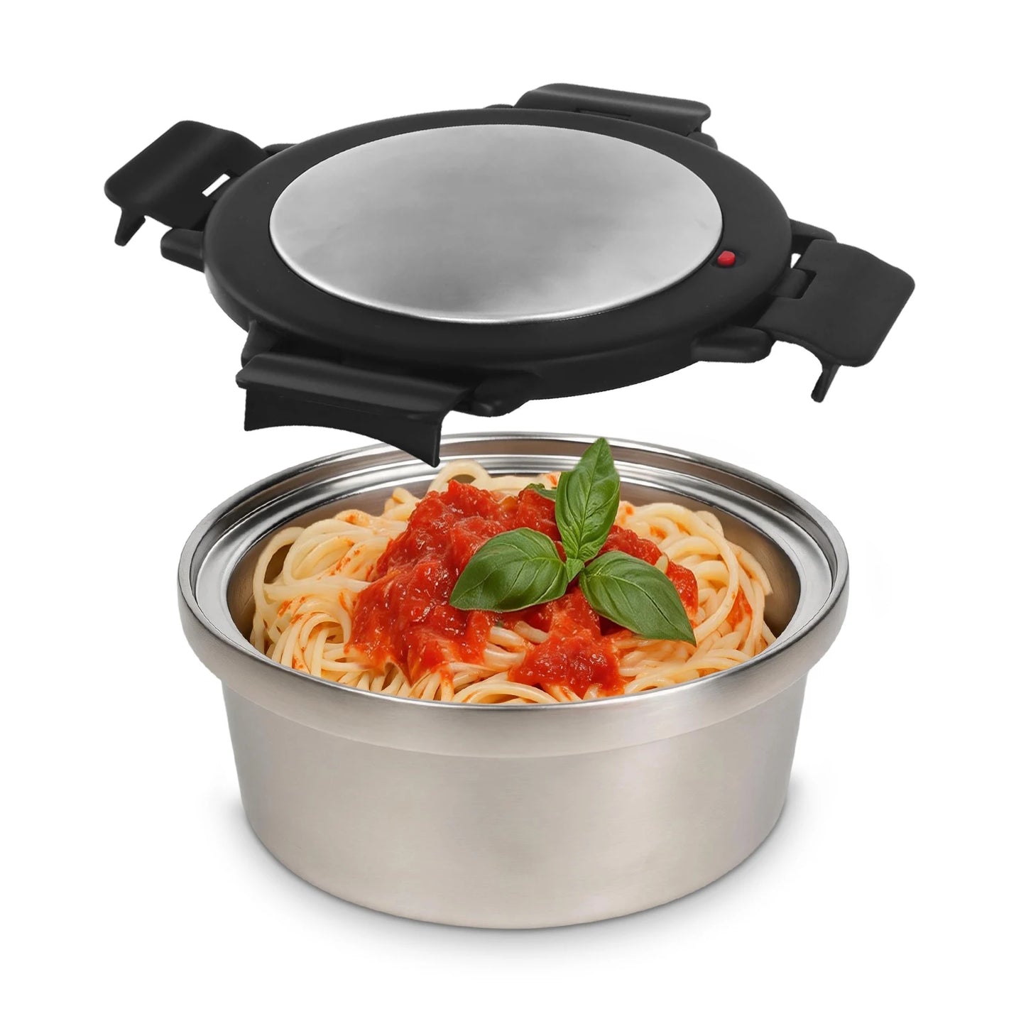 KOOMADE Vacuum Insulated Lunch Box with Thermal Bag 304 Stainless Steel Leakproof Divided Bento Box Keep Warm 4H Cold 8H Portable Food Container for Office Picnic