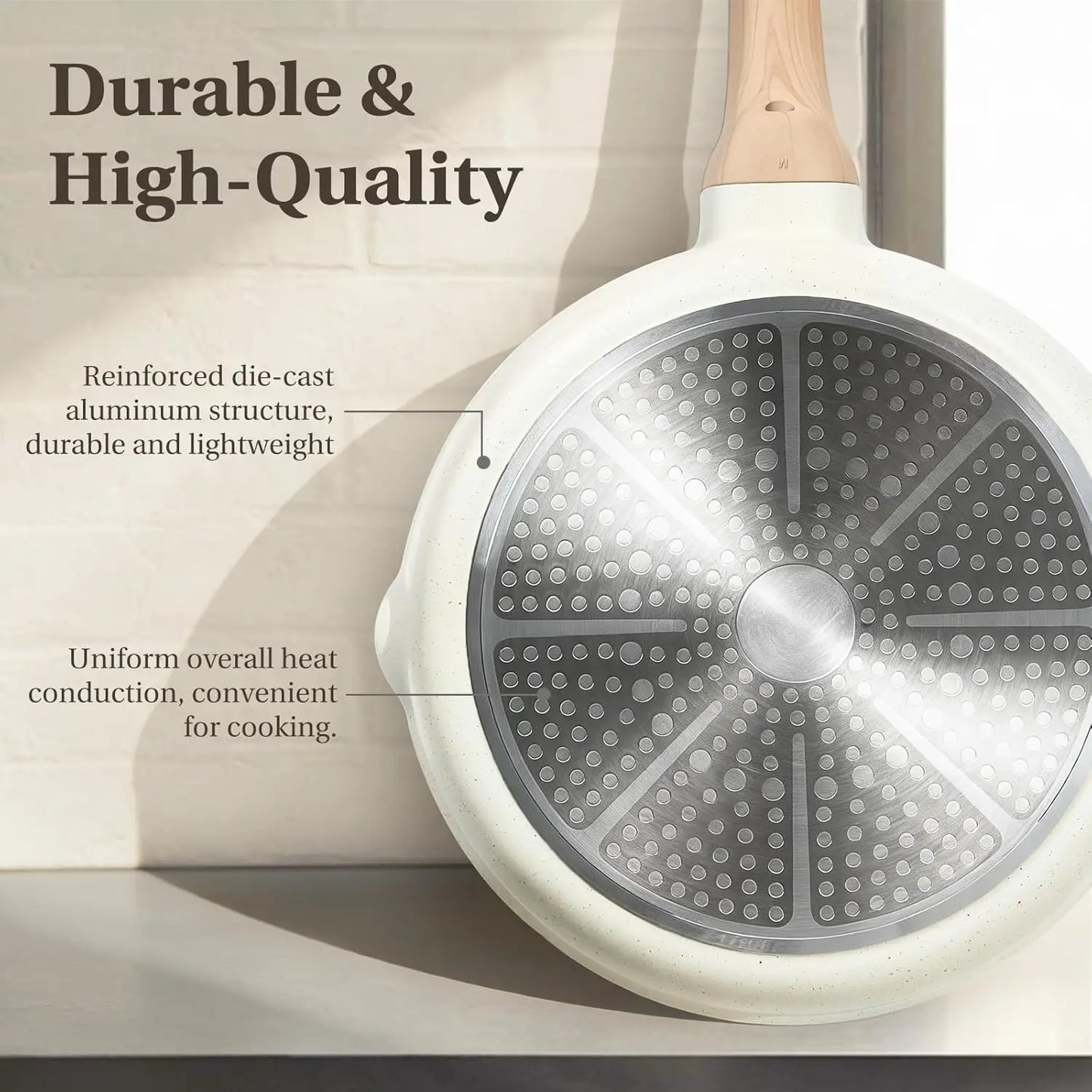 Nonstick Induction Cookware Set With Stackable Removable Handle