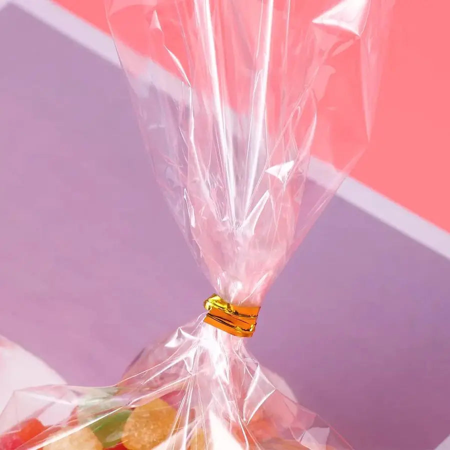 Clear Cellophane Bags 100 Count For Gift Wrapping Pack