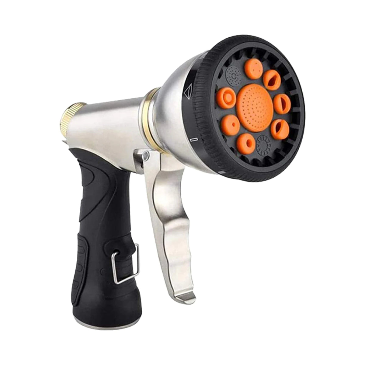Outdoor Garden Watering Tool, 9 Mode Hose Nozzle, Zinc Alloy Anti-rust Nozzle, Nozzle for Lawn Irrigation & Plant Watering