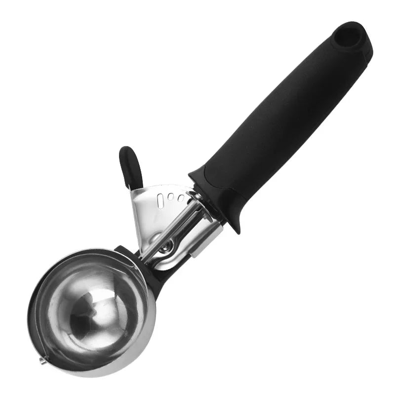 Ice Cream Scoop Stainless Steel Ice Cream Spoon Metal Icecream Cookie Scoop Melon Fruit Baller Ice Ball Maker Kitchen Gadget