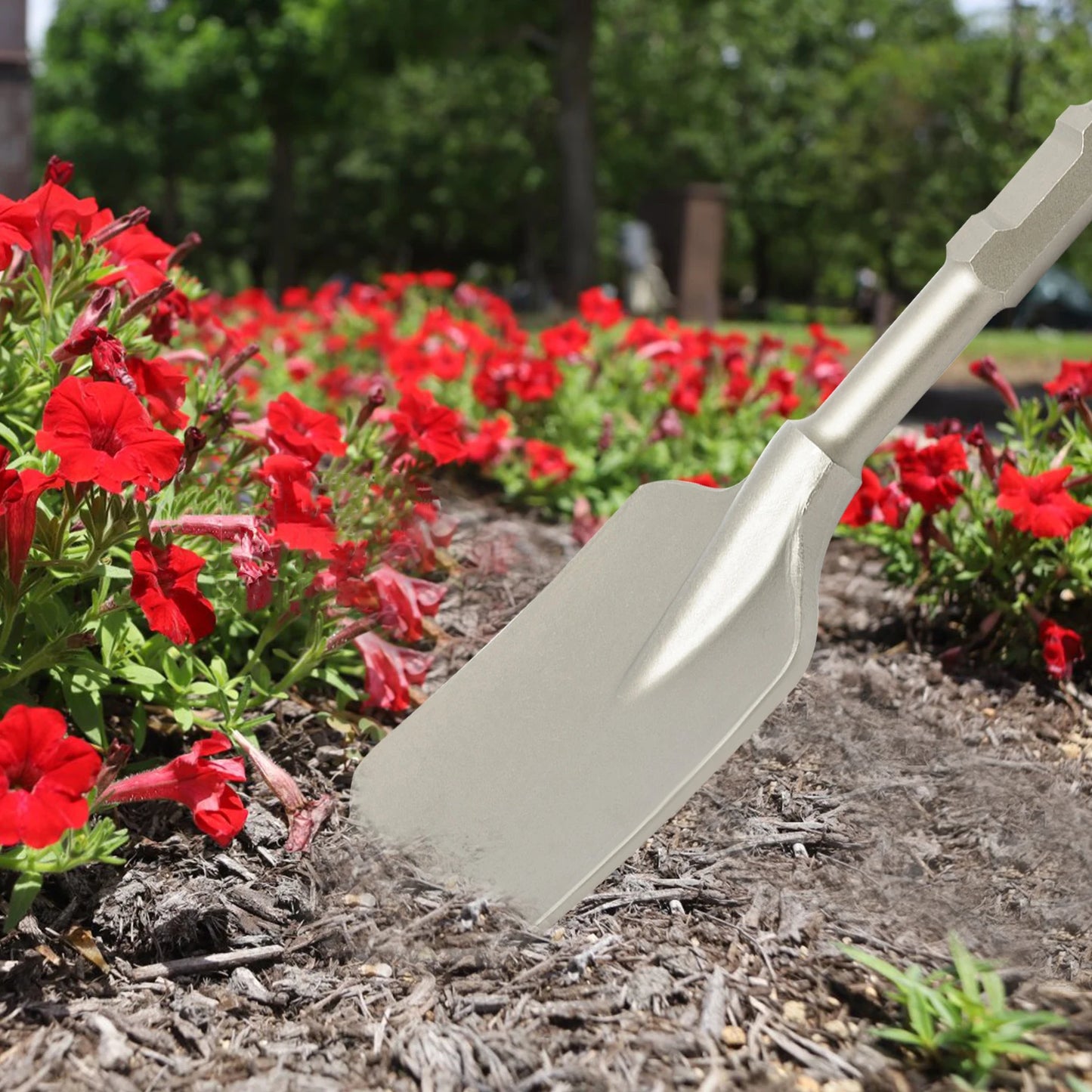 65A Clay Spade Bit 40Cr Chromium Steel Demolition Shovel Hex Shank Concrete Breaker Chisel for Jack Hammer Shovel