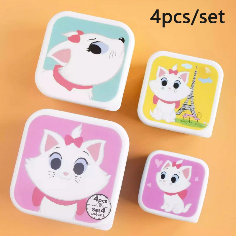 Cute Cartoon Animal Pattern Bento Box For Kids Portable Lunch