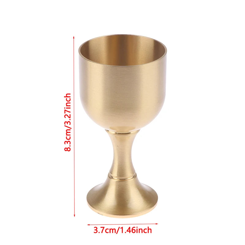 Vintage Brass Wine Glass Mug Copper Drinkware For Parties Bar