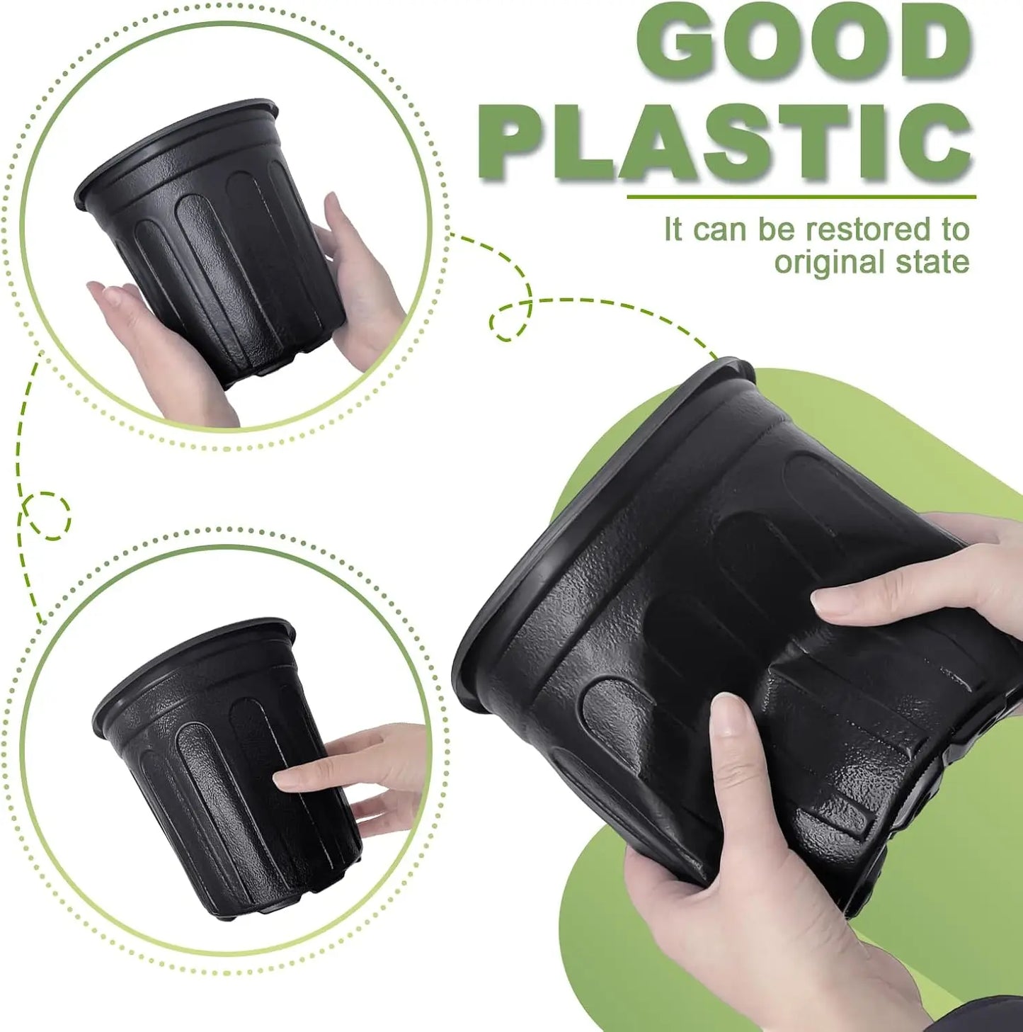 60 Pack Nursery Pots With Drainage For Seedlings And Houseplants