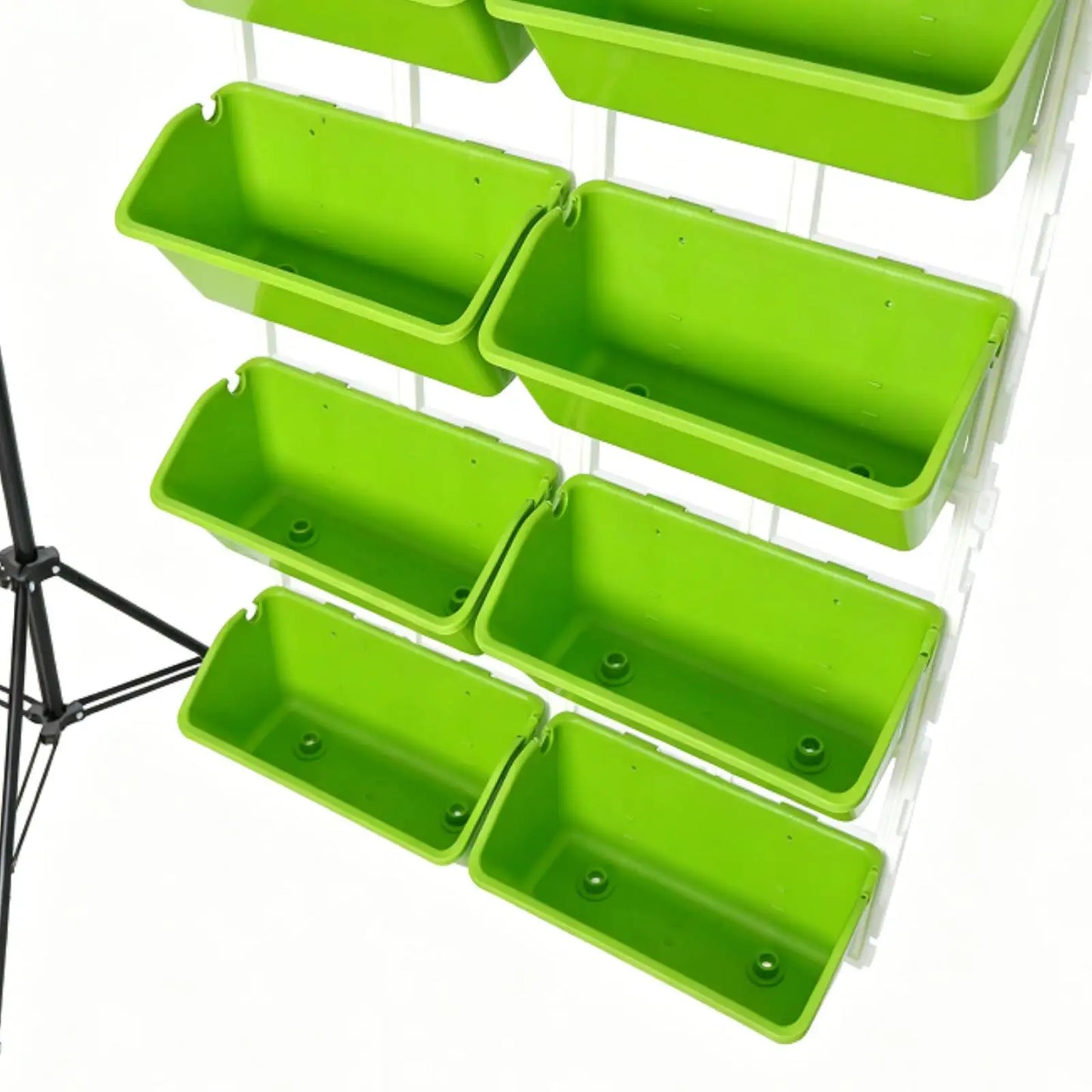 Bymaocar 8 Pot Hanging Planter Stand Modern Green Vertical Garden