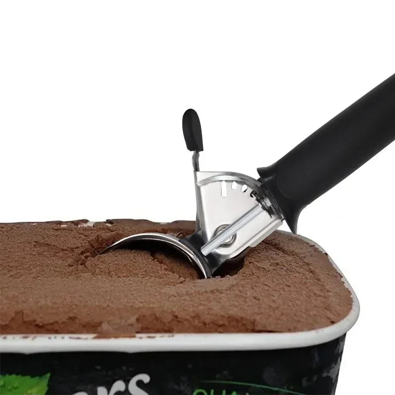 Ice Cream Scoop Stainless Steel Ice Cream Spoon Metal Icecream Cookie Scoop Melon Fruit Baller Ice Ball Maker Kitchen Gadget