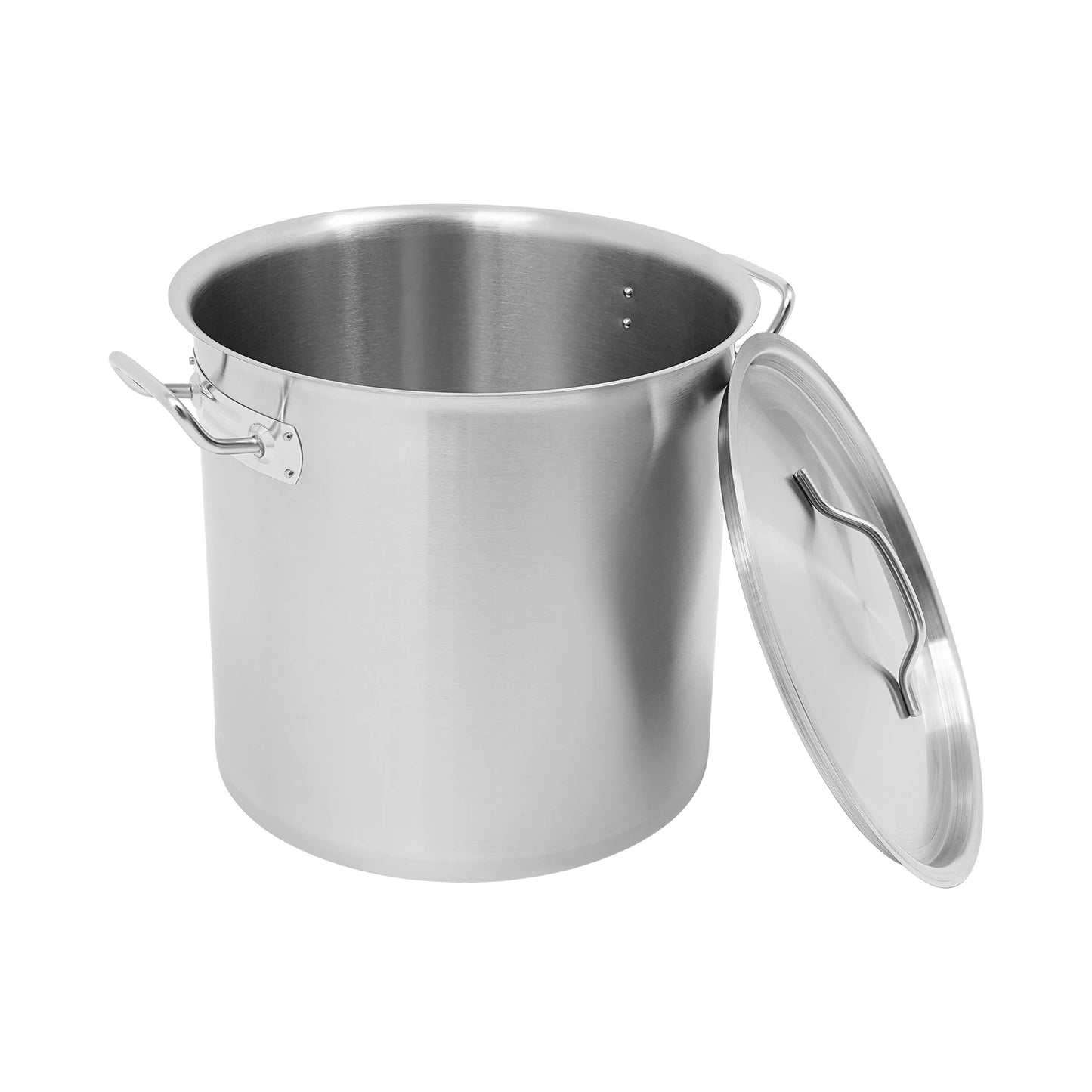 Stainless Steel Stock Pot With Lid For Family And Commercial Use