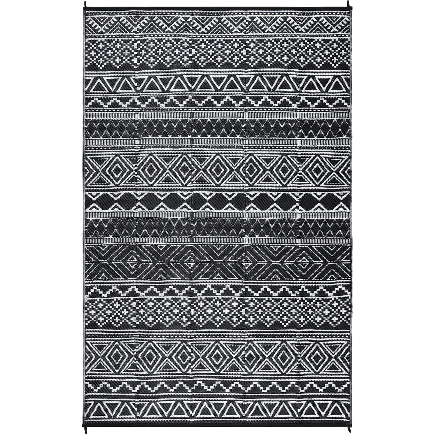 Studyset Outdoor Boho Patio Rug Waterproof Reversible