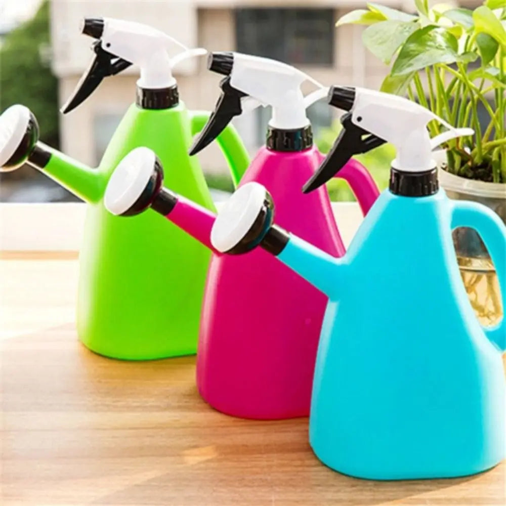 Plastic Watering Can Pot With Adjustable Spray For Garden Plants