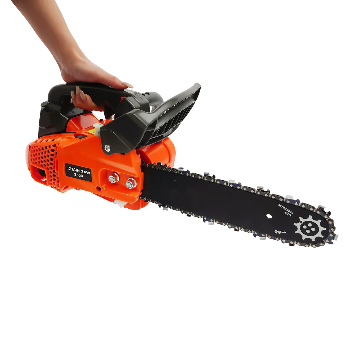 25.4cc 900W Gas Powered Chainsaw, 11.8 Inch Guide Bar 2-Stroke Handheld Mini Petrol Chainsaw for Garden Tree Pruning Wood Cutting
