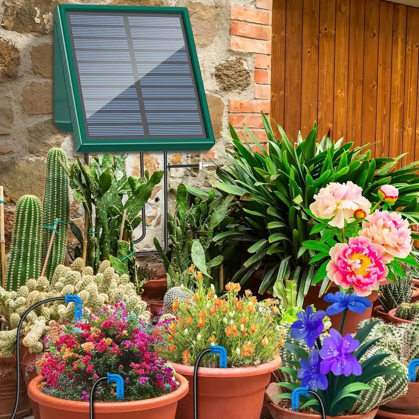 Solar Garden Irrigation System for Balcony with Automatic Drip Kit