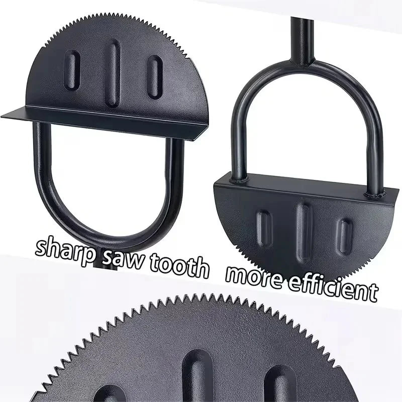 Half Moon Lawn Edger Carbon Steel Manual Trimming Shovel High Hardness Simple Cleansing Garden Zoo Lawn Care Tool