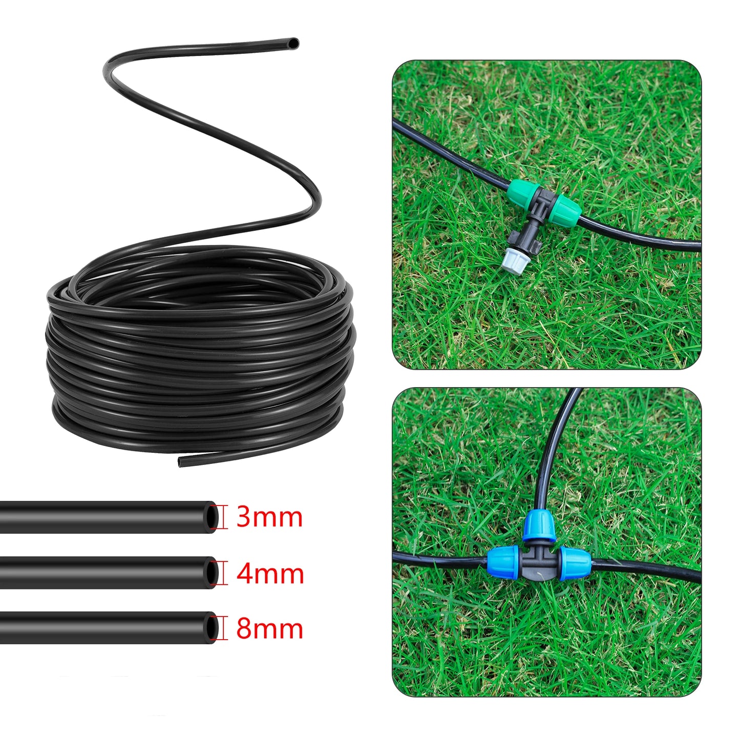 PVC Garden Hose Drip Irrigation Micro Tubing For Greenhouses