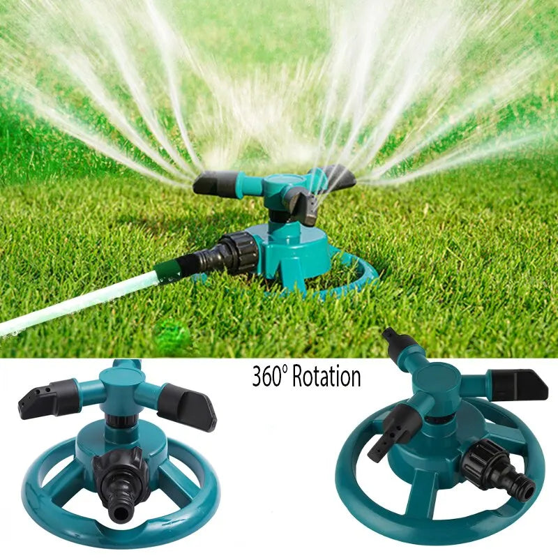 360 Degree Automatic Rotating Sprinkler Nozzle For Garden Watering