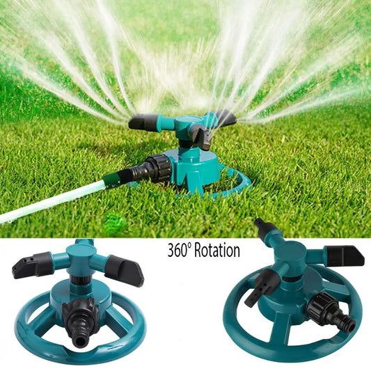 360 Degree Automatic Rotating Sprinkler Nozzle For Garden Watering