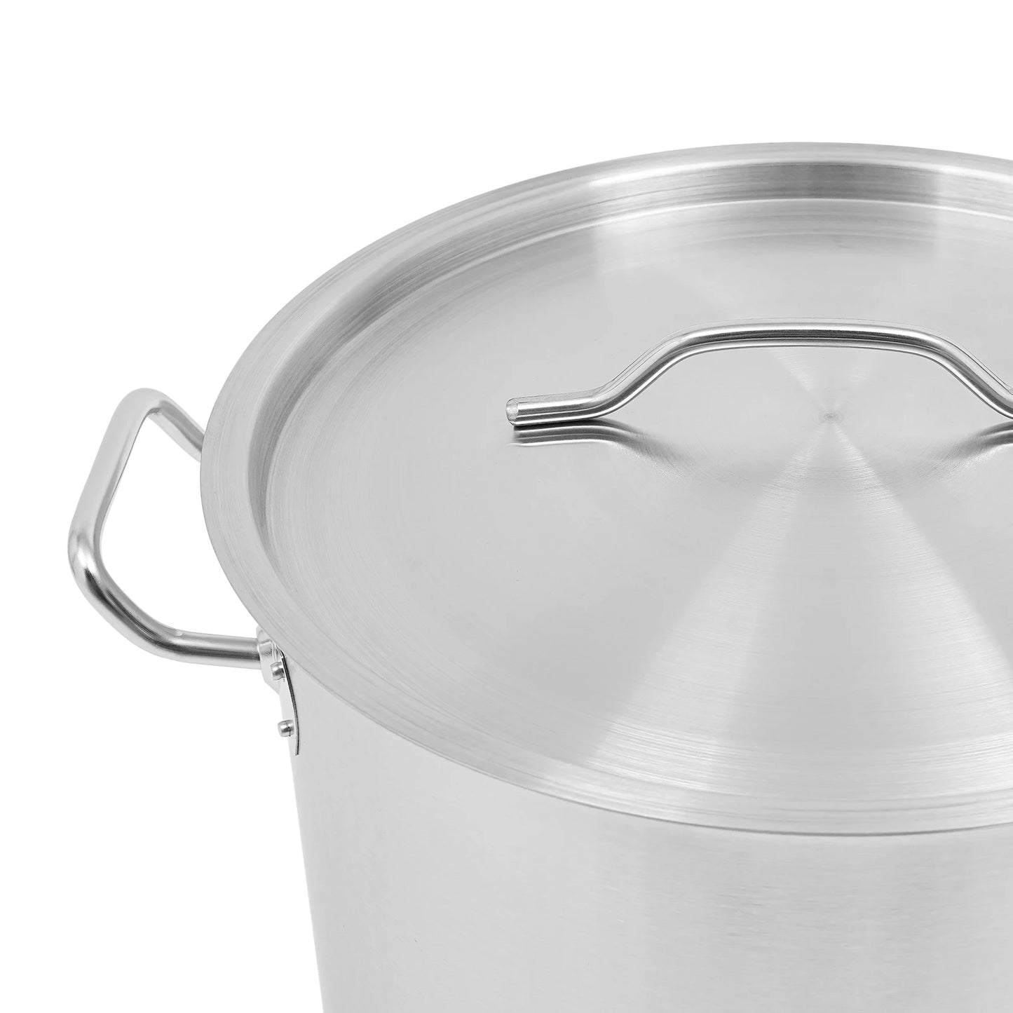 Stainless Steel Stock Pot With Lid For Family And Commercial Use