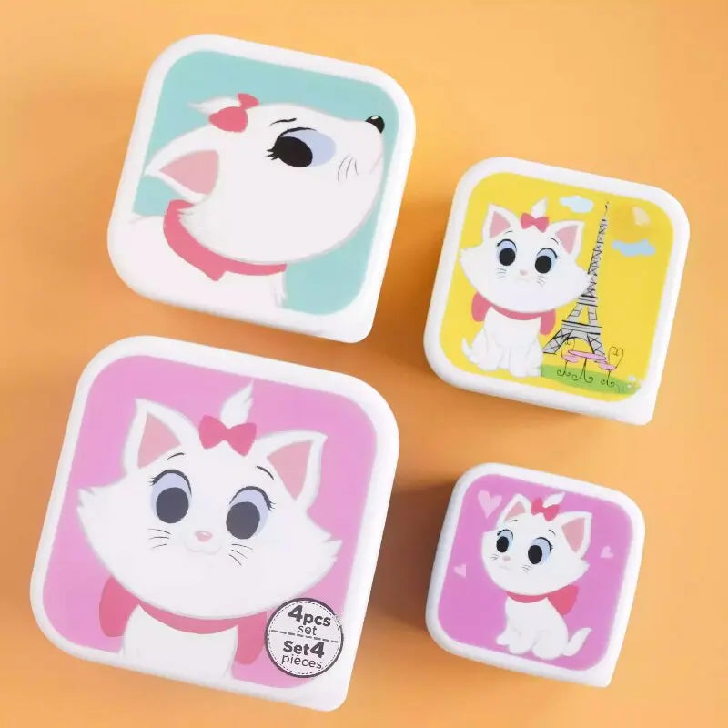 Cute Cartoon Animal Pattern Bento Box For Kids Portable Lunch