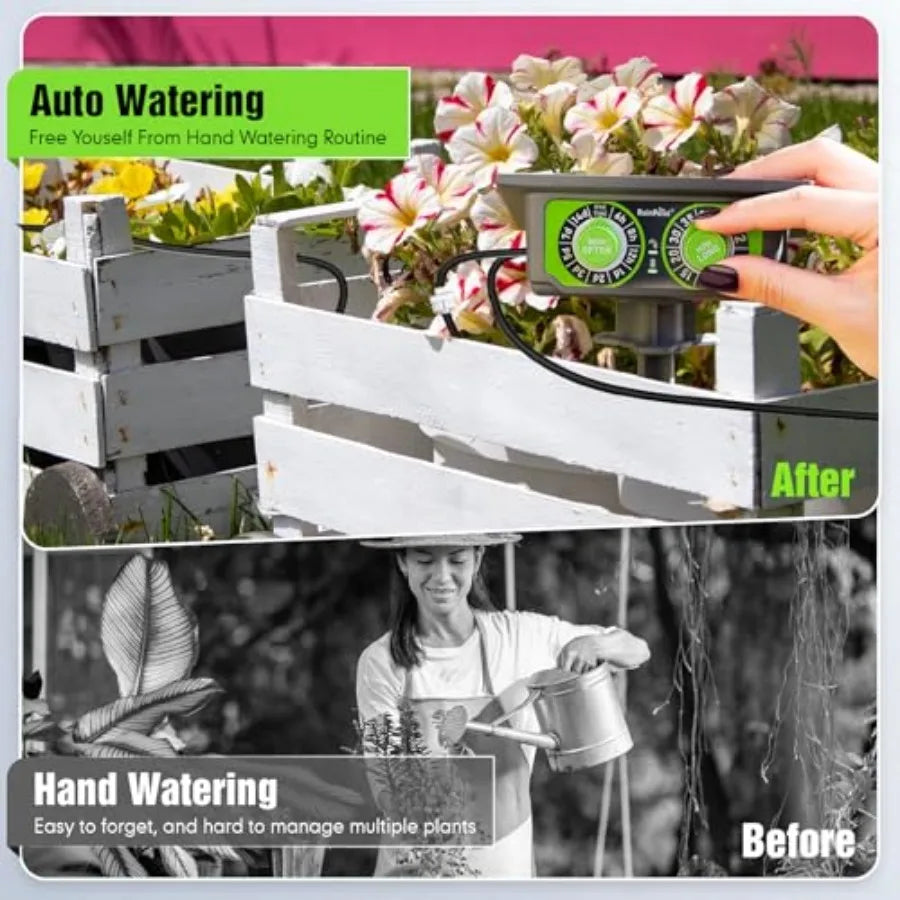 Easy-Setup Solar Drip Irrigation System for Indoor Outdoor Plants