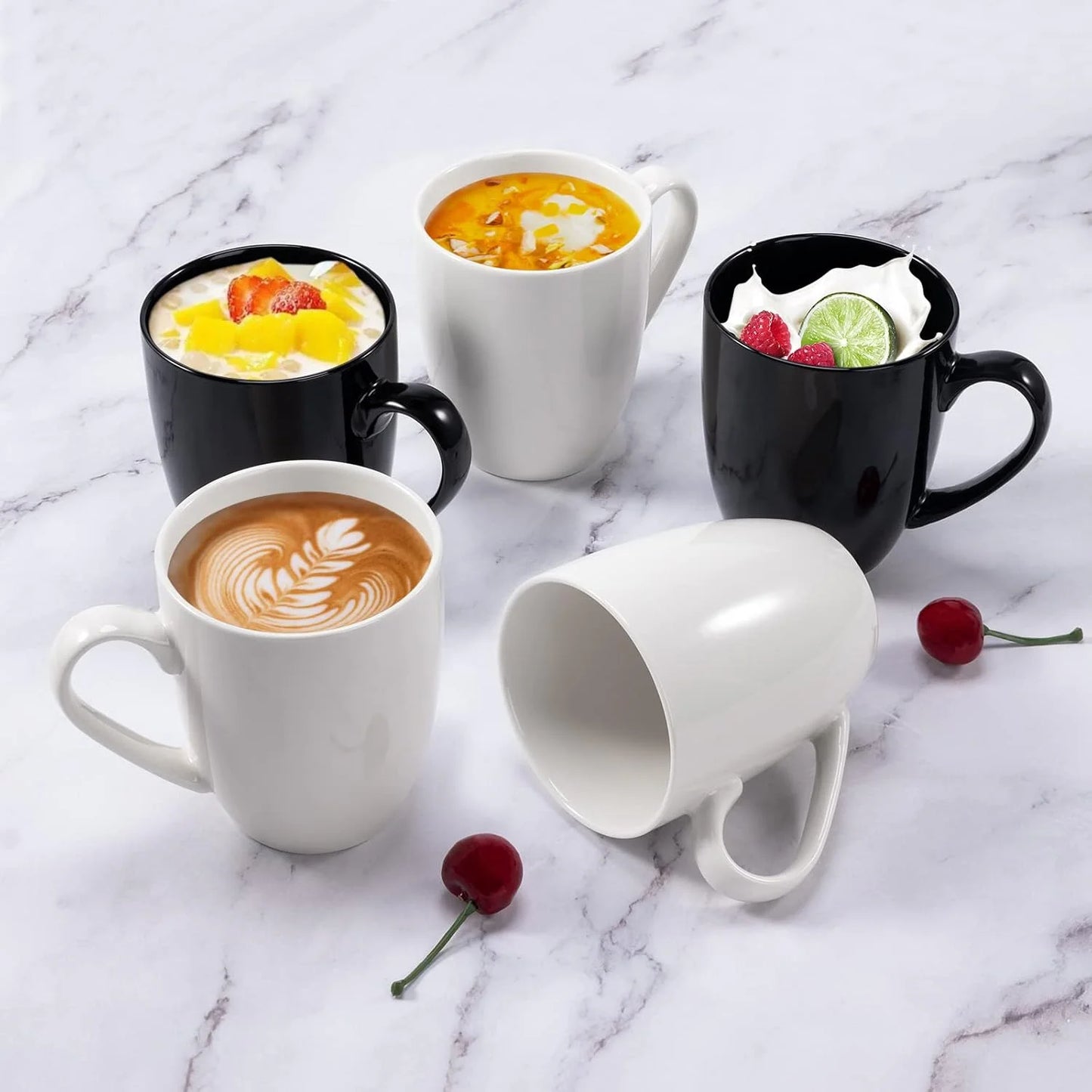 Ceramic Coffee Mugs Set Of 4 For Home Office Gift Idea