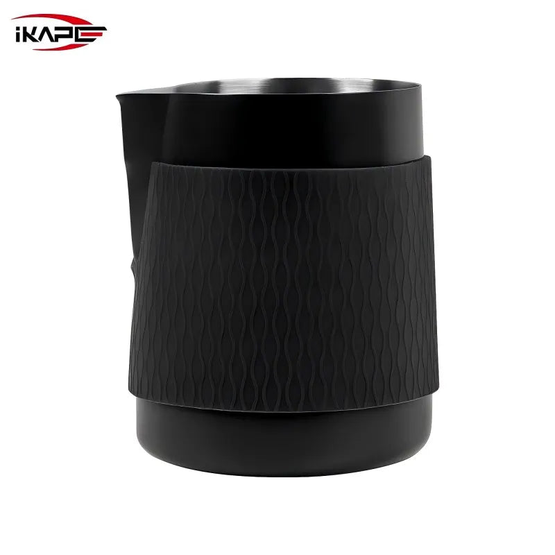 IKAPE Espresso Milk Pitcher V3, 500ml Milk Frothing Jug without Handle, Espresso Steaming Pitcher with Sharp Spout for Espresso