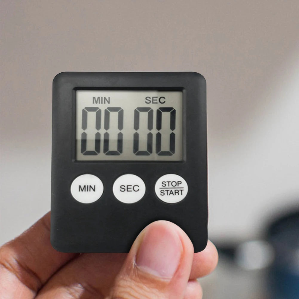 Digital Electronic Kitchen Timer Multi-Function Electronic Timer Stopwatch Mini Magnetic for Sports Exercise Baking Cooking
